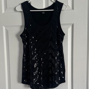 Rue21 Black Sequin Tank Top